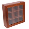 Gatuida Wooden Tea Bag Organizer with Compartments Lid for Easy