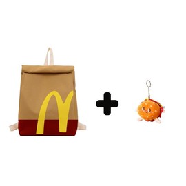 McDonalds Backpack Bag Funny Lightweight Knapsack Crossbody Shoulder Bag for Women Men:_21