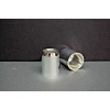 Pair of Silver Plated Smooth Candle Follower 7/8" Size (Burner