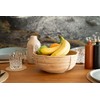 Decorasian Fruit Basket Braided Round Rattan Fruit Bowl Large Bread