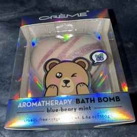 The Creme Shop Blue Beary Mint Aromatherapy Bath Bomb 5.64 oz NEW