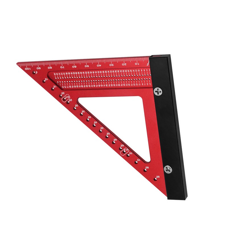 Woodworking Triangle Ruler Aluminum Alloy High Accuracy Portable Rafter Square