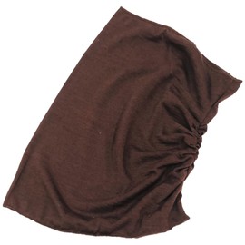 [オーディオファン] ネックカバー 夏 レディース uvカット 日焼け防止 ネックウォーマー 夏用 ネックガード スカーフ 首カバー 首 uv さらさら (約) 30mm×20mm×26mm ブラウン