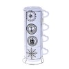 Stackable Coffee Cups With Stand - Set of 4 10