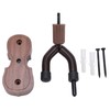 Violin Shaped Wall Mount Black Walnut Wood Colour Violins Hook