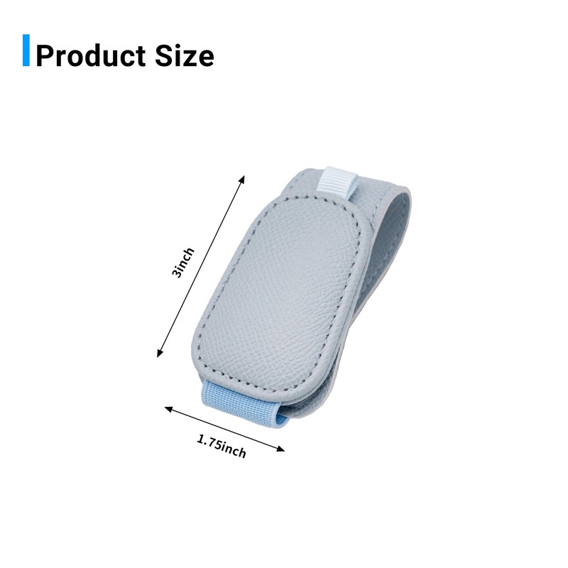 Yuoyar 2 Packs Magnetic Sunglass Holder for Car Visor -