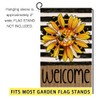 BLKWHT Spring Summer Sunflower Garden Flag 12x18 Vertical Double Sided
