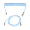 Mechanical Keyboard Cable Double Sleeve Custom Coiled with Detachable Metal
