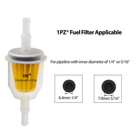 1PZ XH0-428 Premium Universal Fuel Filter for kohler 25 050 22-S, 25 050 03-S,25 050 08-S(Pack of 10)