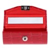 Estuche De Lápiz Labial Individual De Pu Para Rojo Naranja