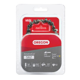 Oregon S62 AdvanceCut Chainsaw Chain for 18-Inch Bar, 62 Drive Links, Low-Kickback Chain, fits Husqvarna, Echo, Poulan, Craftsman, Echo and More