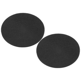 PATIKIL 4.7" Diameter Adhesive Non-Slip Backed Felt, 2 Pcs 5mm Thickness Round Lamp Base Anti-Slip Mat Anti-Scratch Pad for Lamp Bases, Black