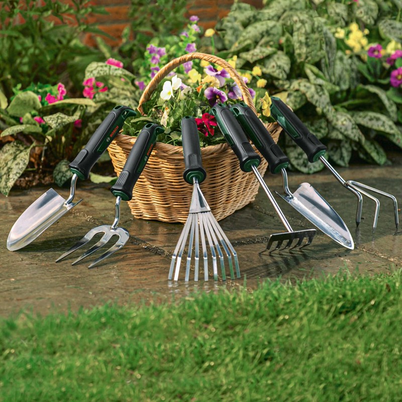 Bosch Garden Hand Tool Hand Fork (for Weeding, Robust, Stainless