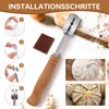 Toyvile 10-Teilig Sauerteig Starter Set, 23 cm Gärkorb Rund, Gärkörbchen