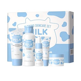 5PCS Milk Skincare Set – Skincare Set for Glowing Skin