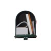 Gibraltar Mailboxes Elite Medium Capacity Galvanized Steel Green, Post-Mount Mailbox,