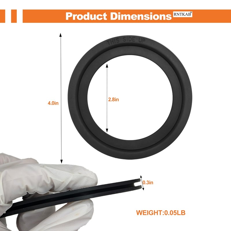 RV Toilet Seal, 2 Pack Flush Ball Seal Gasket