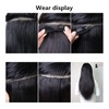 Lysilf Clip in Hair Extensions for Black Women Straight 8pcs