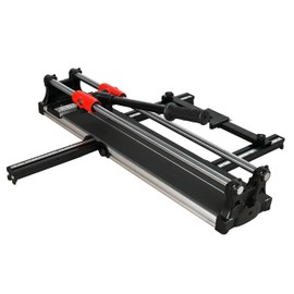 ROJOO 24 inch Double Guide Rails Manual Tile Cutting Machine Wide Aluminum Bottom Plate Ceramic Porcelain Floor Tile Cutter Heavy Duty 600mm/60cm R2818T060