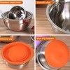 Refein Mixing Bowls with Lids 6 Piece, Stainless Steel Nesting