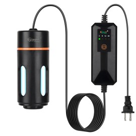 hygger Aquarium U-V Light with Timer, 360° Protective Shield Clean Light for Green Water and Algae Clean, Mini Algae Control Lamp for Freshwater and Saltwater Tank (5W for 13-40 Gallon)