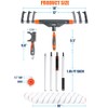 10pcs 12"-18" Adjustable Large Paint Roller Kit: 1-5Ft Aluminum Extension