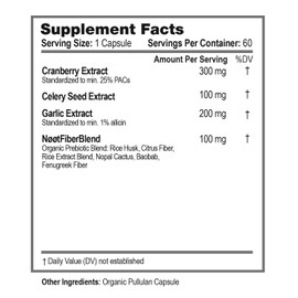 NØØT Cranberry Pills for Women - Urinary Tract Health Supplement - Kidney Support Supplement - Made from Organic Cranberries - 60 Capsules / 2 Month Supply