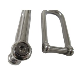 Stainless Steel Wide D Shackle 10MM X2 (Long Dee Link Allen Key Pin Heavy Duty)