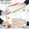 Punched Pockets A4 Plastic Wallets– 18PCS Expandable Document Wallet Folder