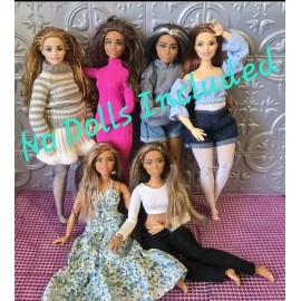 Unbranded Curvy Barbi Clothes for Made to Move & Hybrids Doll~ NO DOLL #12 PC  Mix & Match