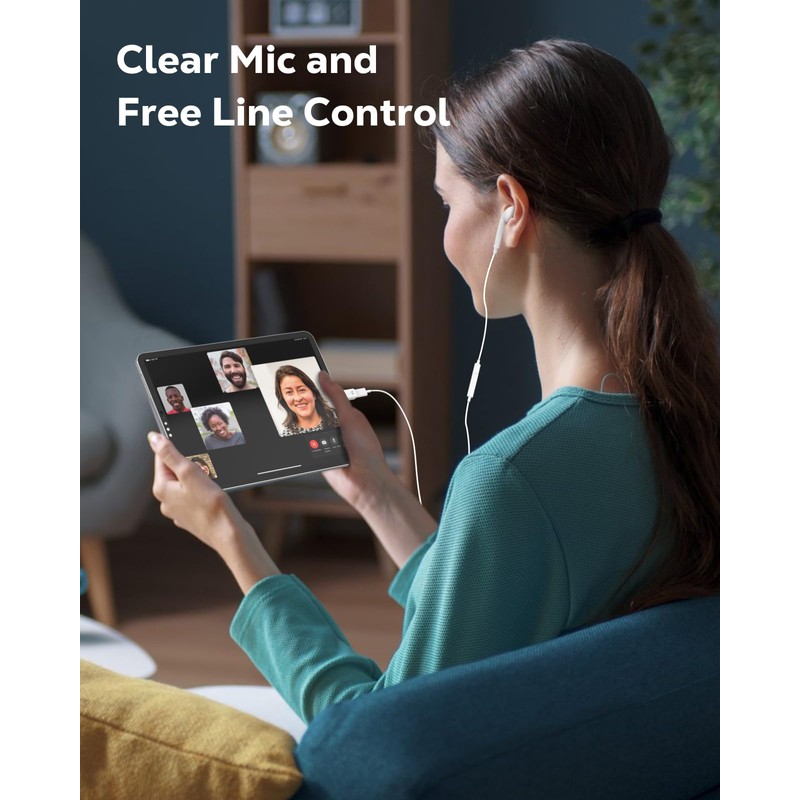 MoKo MoKo Lightning to USB C Earphone Audio Adapter Support