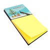 Caroline's Treasures Indian Peacock Peafowl Christmas Sticky Note Holder, Multicolor