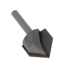Utoolmart 90 Degree V-Groove Router Bit 1" Dia with 1/4" Shank Carbide Tipped V Grooving Bit 1pcs
