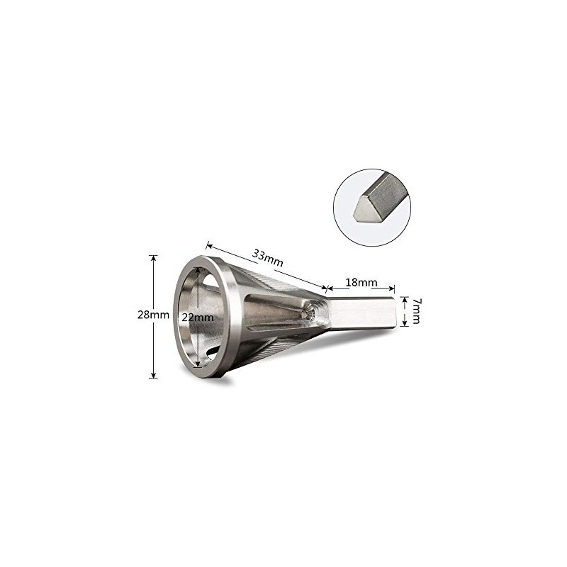 zmart Tanned Bolt Repair Stainless Steel Deburring External Chamfering Tool