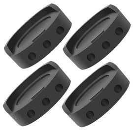 SHINEOFI 4pcs Anti-Vibration Pads for Washing Machine Rubber Non-Slip Foot Mats Furniture Risers Noise Cancelling Stabilizer for Washer and Dryer Black