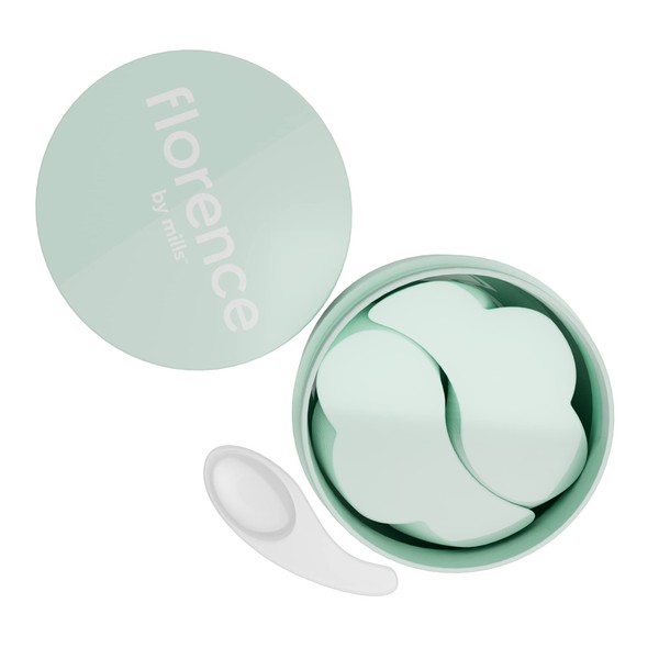 florence by mills Floating Under the Eyes Depuffing Gel Pads | Re-Energize Tired Under Eyes | Hydrating | Vegan & Cruelty-Free - 15 Pairs/30 count