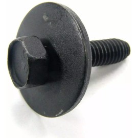 Retro-Motive Metric Body Bolts & Barbed Nuts- M6-1.0 x 25mm 10mm Hex 10 Ea (1896/1917) #2123T
