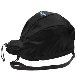 VINZ Crest Helmet Bag / Helmet Bag for Motorcycle Helmet / Scooter Helmet with Practical Cut-Out for a Chain Lock / Cable Lock - Black