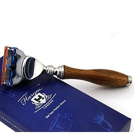 Pure Rosewood Men's Razor. 3 Different Types of Razors to Choose From (No Blades Included), Perfect for All Skin Types. for Him