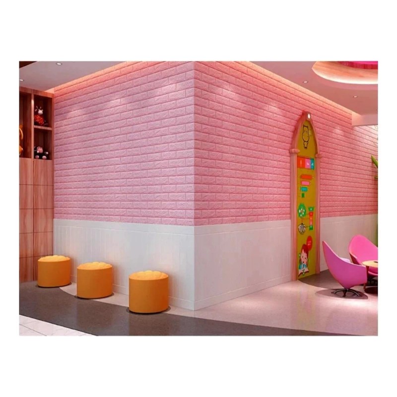 TENDER LIHOME Papel Tapiz Pared Rosa 3d Ladrillo Pegatina Azulejo