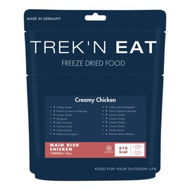 Trek'n Eat Creamy Chicken – piatto cremoso di pollo e riso per avventure all'aria aperta | pasto sano, senza glutine, leggero e a lunga conservazione