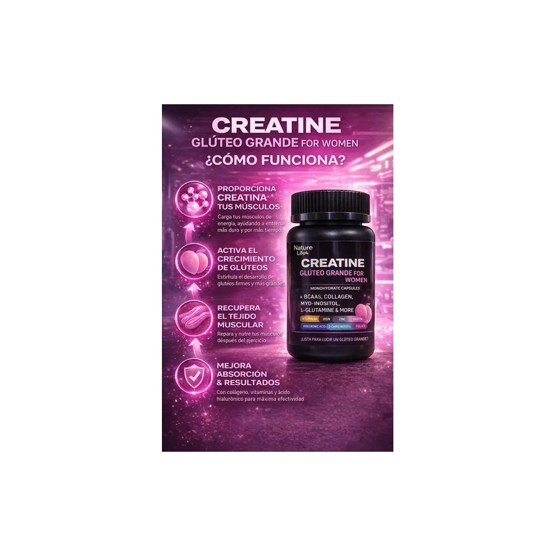 Creatina Para Mujeres Collagen, Myo-inositol, Vitamin D3
