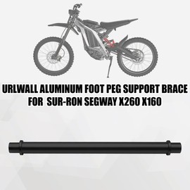 URLWALL Foot Peg Support Brace, CNC Billet Aluminum Dirt Bike Foot Support Rod, Motorcycle Foot Pegs Support Brace Rest For Light Bee Sur-Ron X/S (Black)