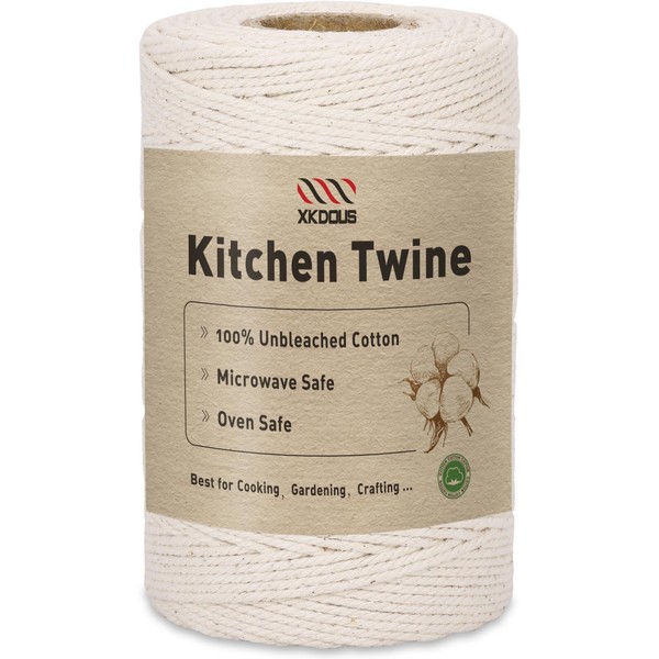 XKDOUS 476ft Butchers Cooking Twine, 100% Cotton Kitchen Twine String,