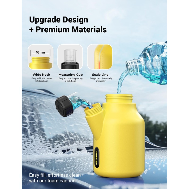 Foam Cannon for Pressure Washer, Car Wash Foam Sprayer with