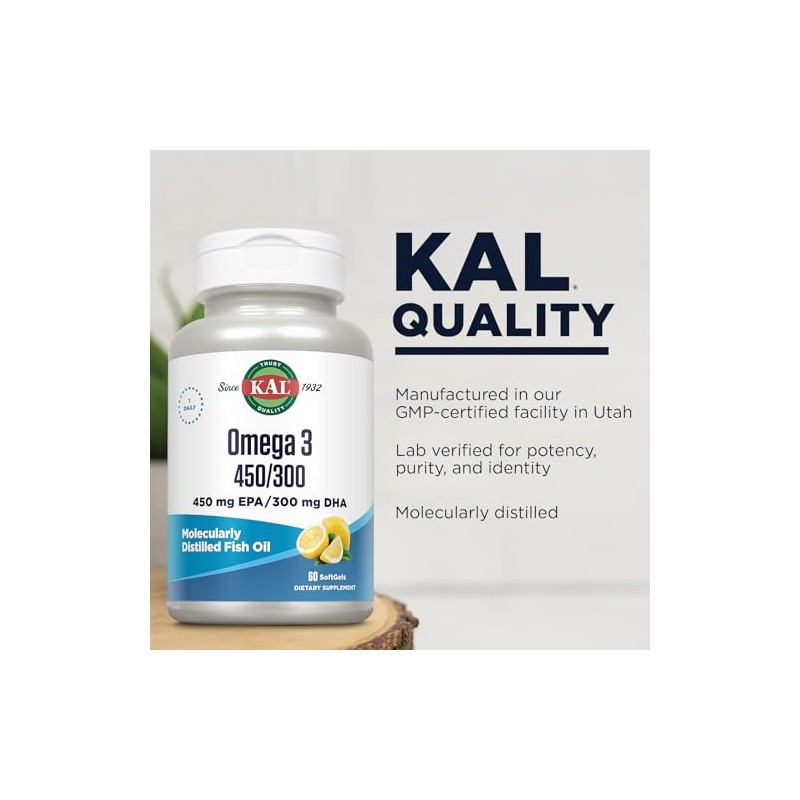 Omega 3 450/300 Kal 60 Softgel by Kal