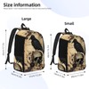 FYCFSLMY Edgar Allan Poe The Raven Skull Backpack with Adjustable