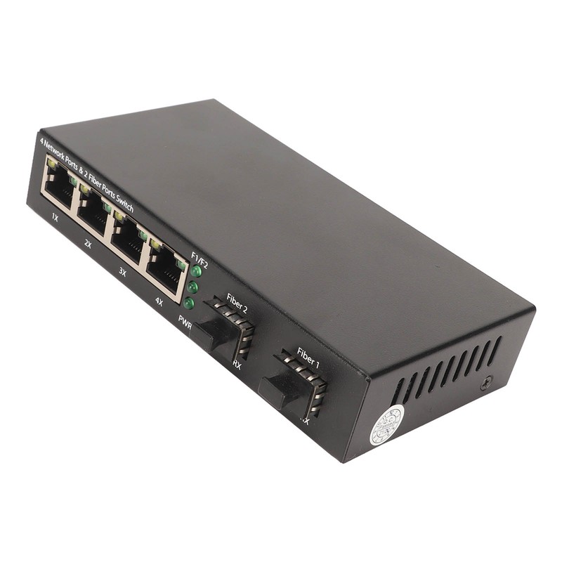 SFP Fiber Switch 6 Ports 10 100 1000M Self Adaptive