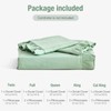 Tokokimo Green Super King Duvet Set 3pcs Ruffle Design Bedding