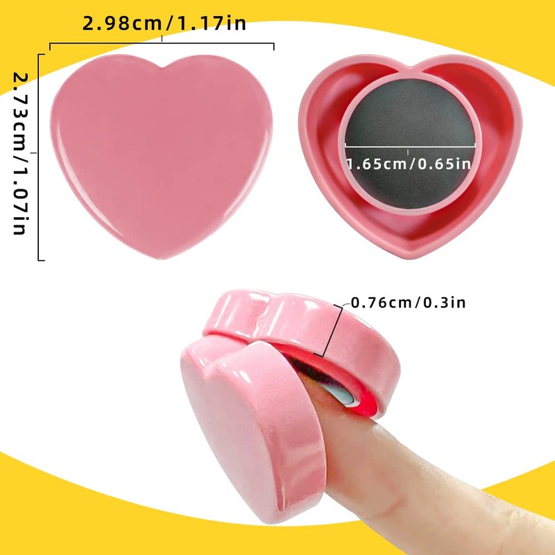 Qualsen Fridge Magnet 30 Pack, Heart Shape Magnets Cute Magnets